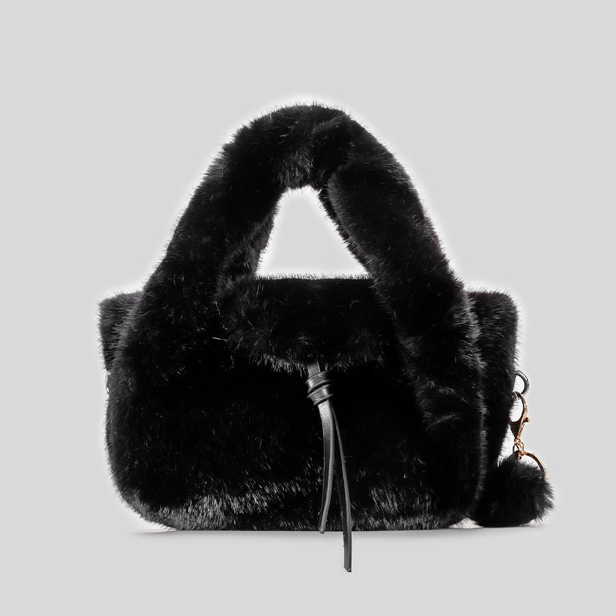 Luxuriöse Kunstpelz-Handtasche