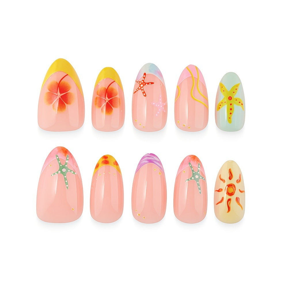 Sommerliche Nagelkunst Karnz