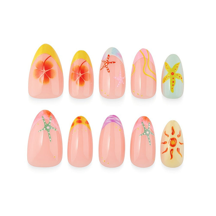 Sommerliche Nagelkunst Karnz