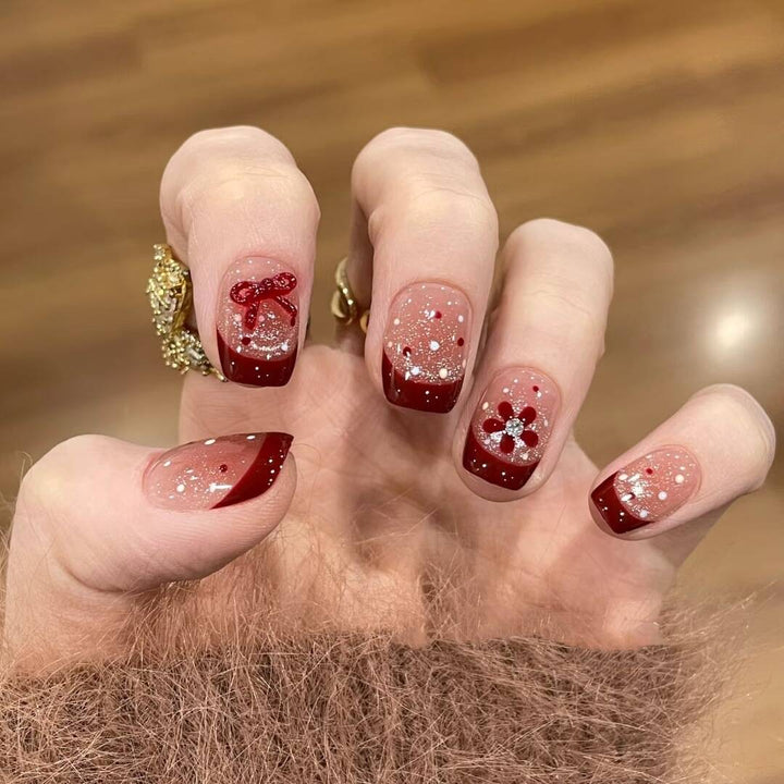 Premium ozean-inspirierte Press-On Nagelerweiterungen Karnz