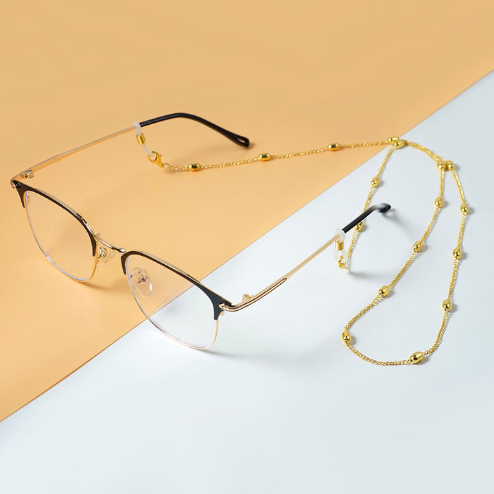 Stylische Metallbrillenhalterkette Karnz
