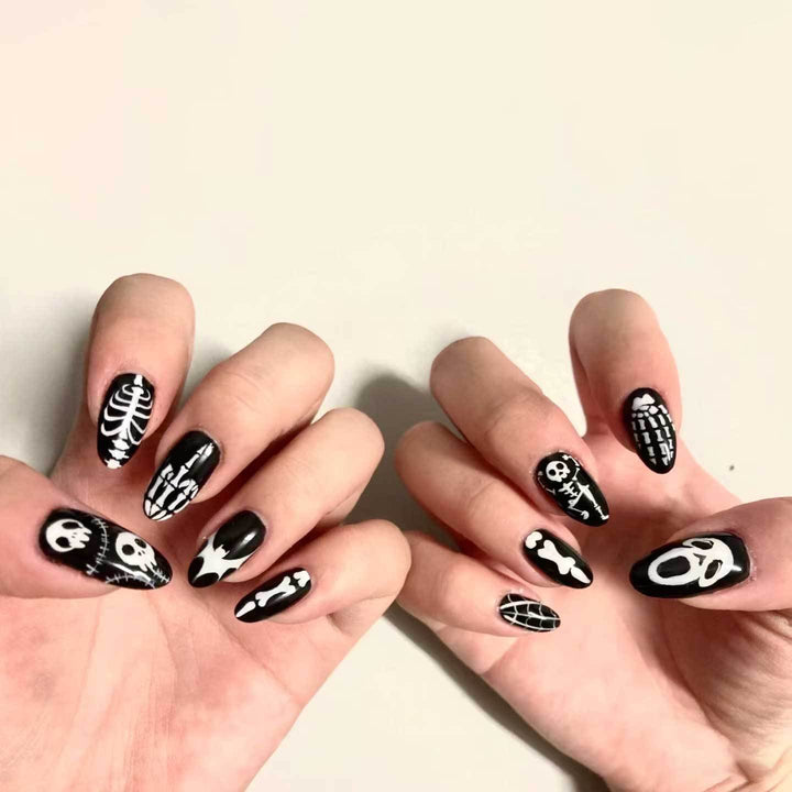 Gothic-Themen Press-On Nagelkunst Set Karnz 1790727346