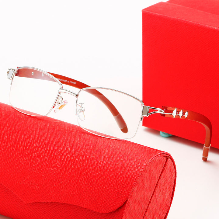 Damen exklusive Designer-Sonnenbrille mit hochglanzveredeltem Metallrahmen und polarisierenden Gläsern Karnz