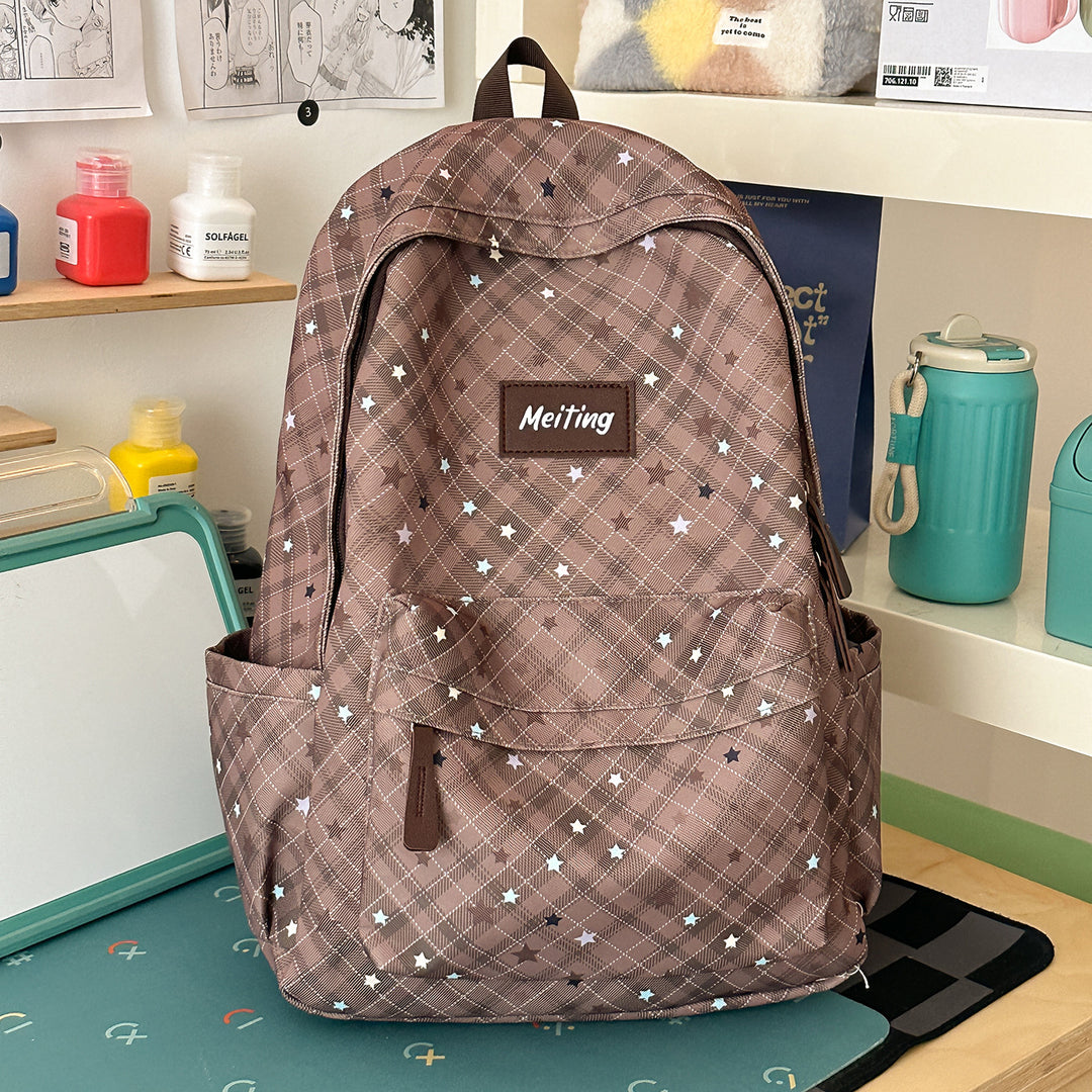 Karo-Muster Freizeit-Rucksack Karnz