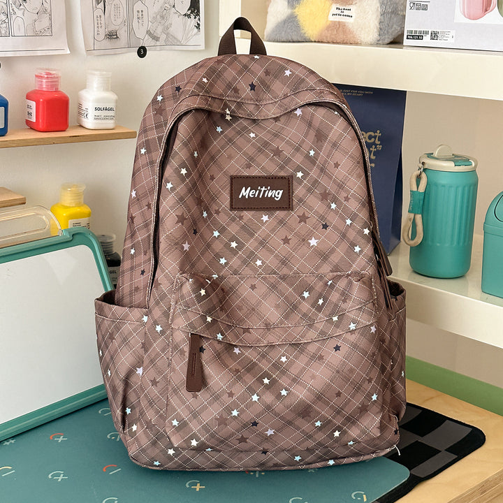 Karo-Muster Freizeit-Rucksack Karnz