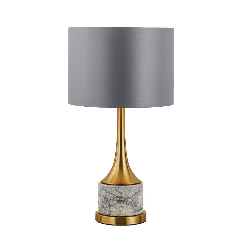 Elegante Marmor- und Gold-Tischlampe