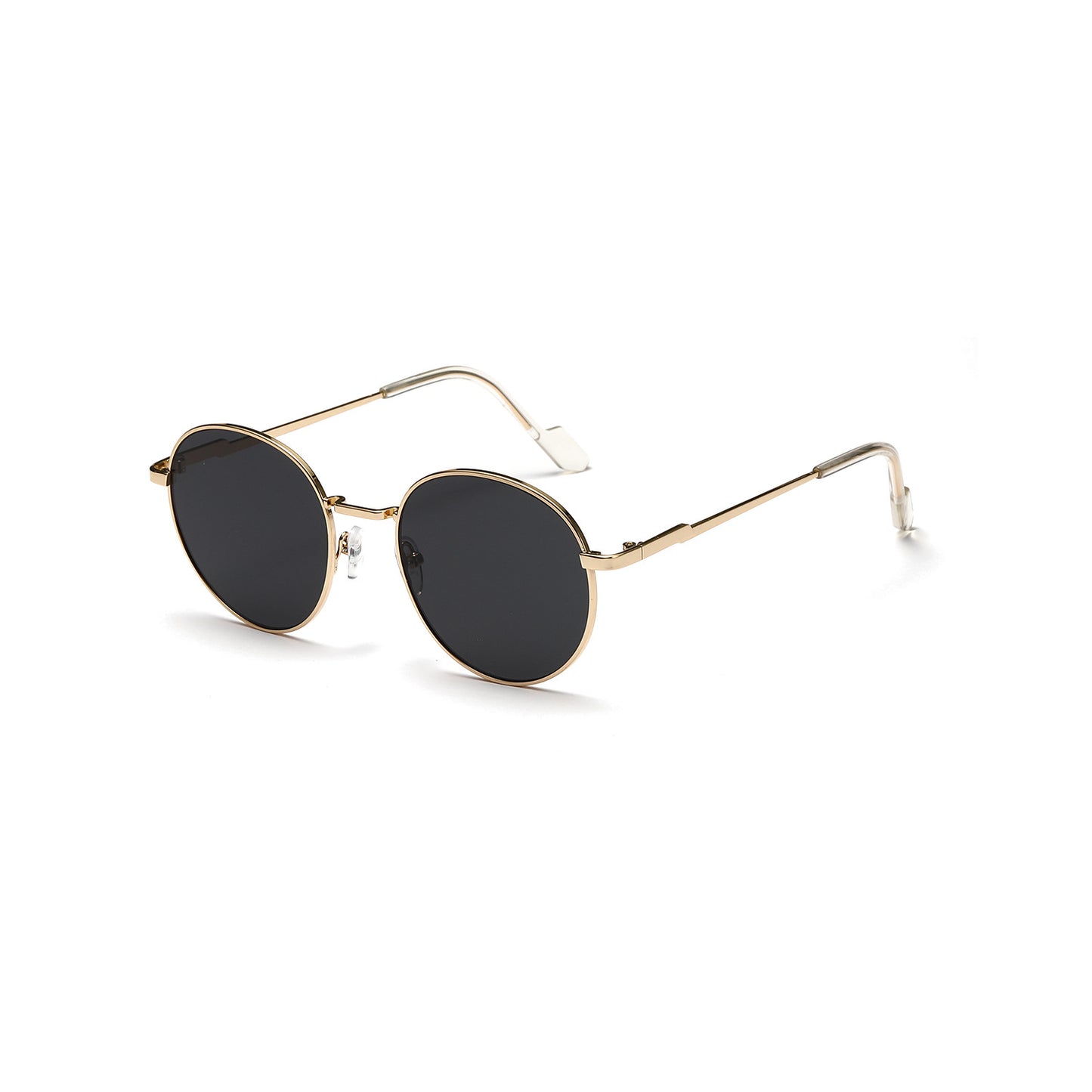 Damen runde Sonnenbrille mit luxuriösem Metallrahmen und UV-Schutz Karnz