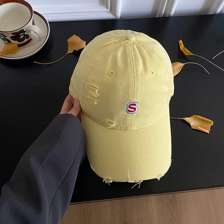 Abgetragenes Vintage Denim-Cap