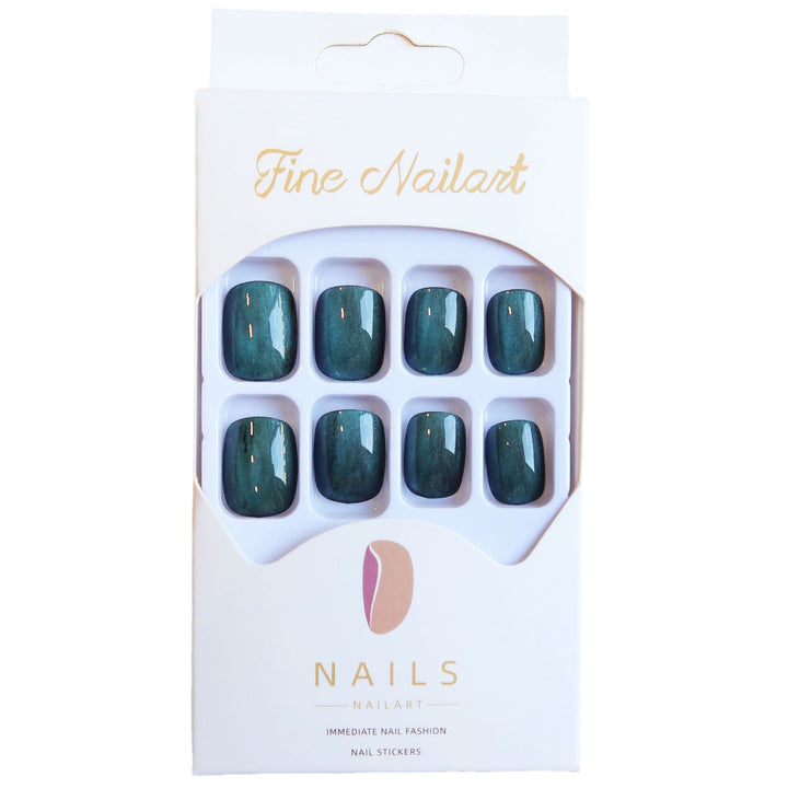 Funkelnd Elegantes Press-On Nagelset Karnz