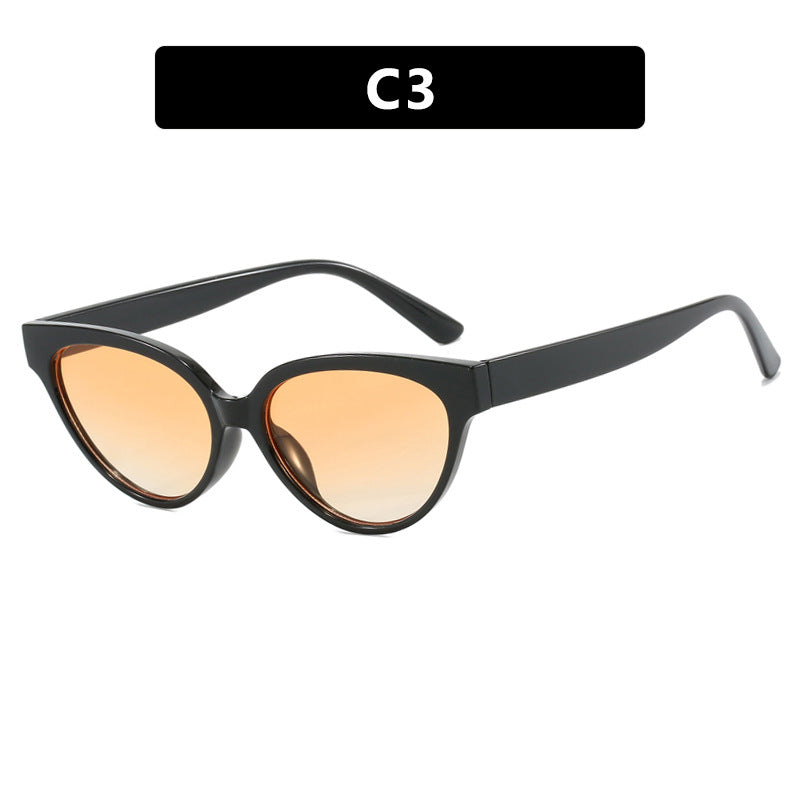 Damen Cat-Eye Sonnenbrille mit luxuriösem Muster und UV-Schutz Karnz