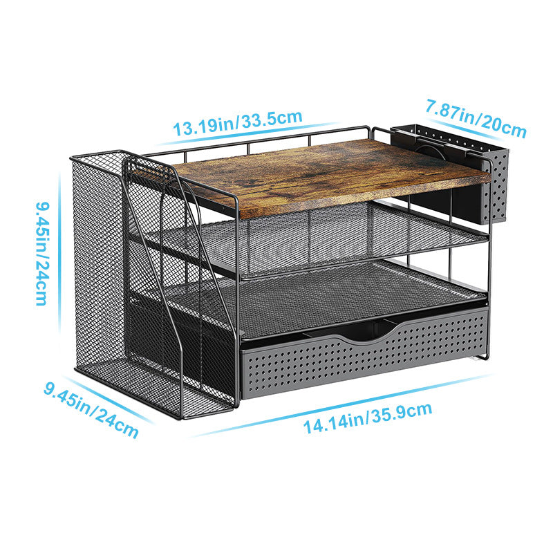 Multifunktionaler Mesh-Schreibtisch-Organizer