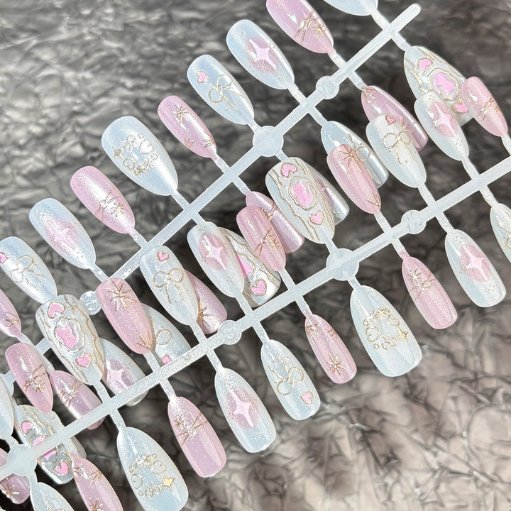 Elegantes dekoratives Nagelkunstset
