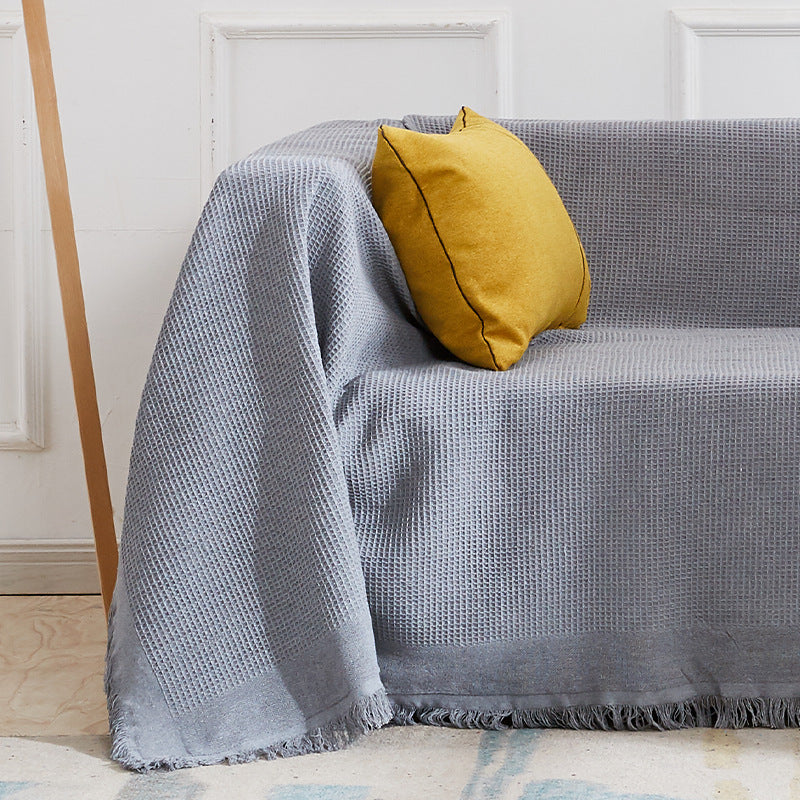 Strukturierte Sofa-Wurfdecke