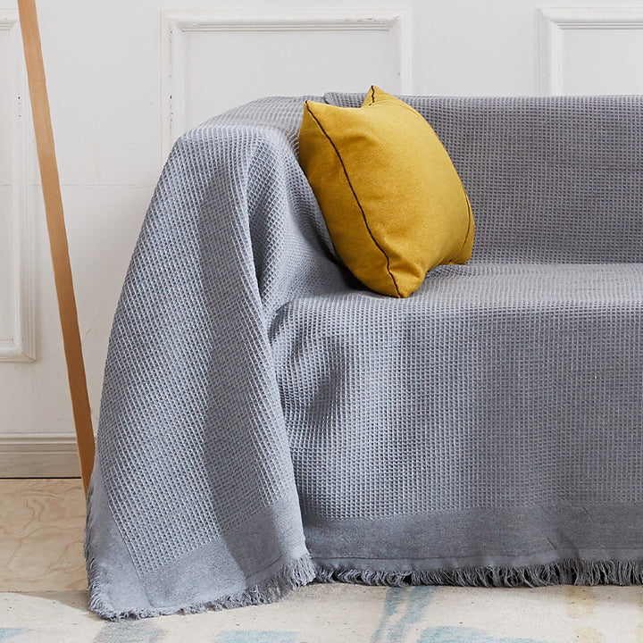 Strukturierte Sofa-Wurfdecke