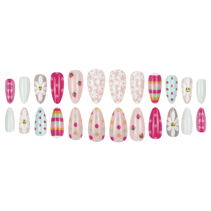 Kreatives thematisches Press-On Nagelkunst-Set Karnz