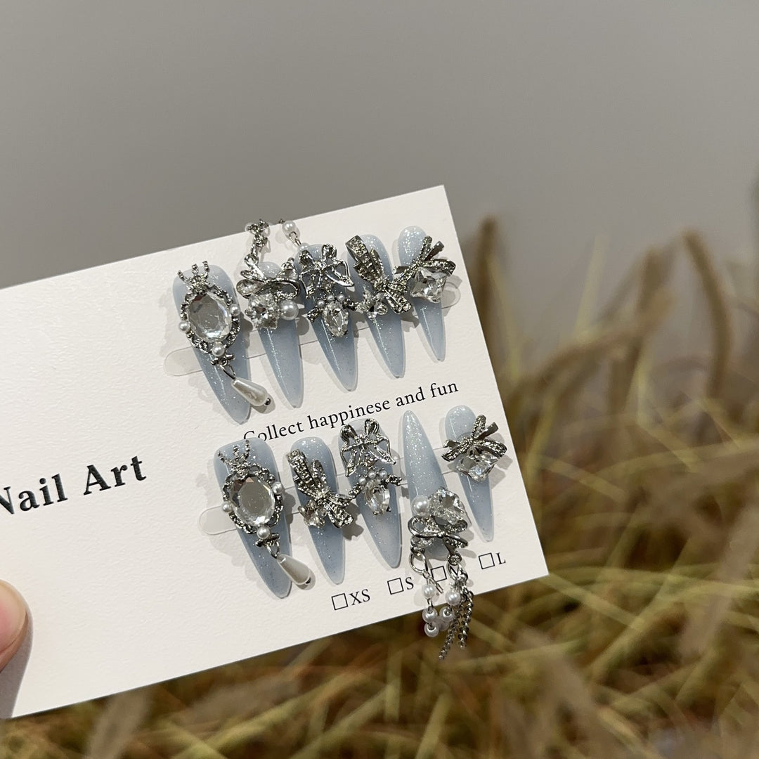 Dekoratives Glam Nagelkunst Set