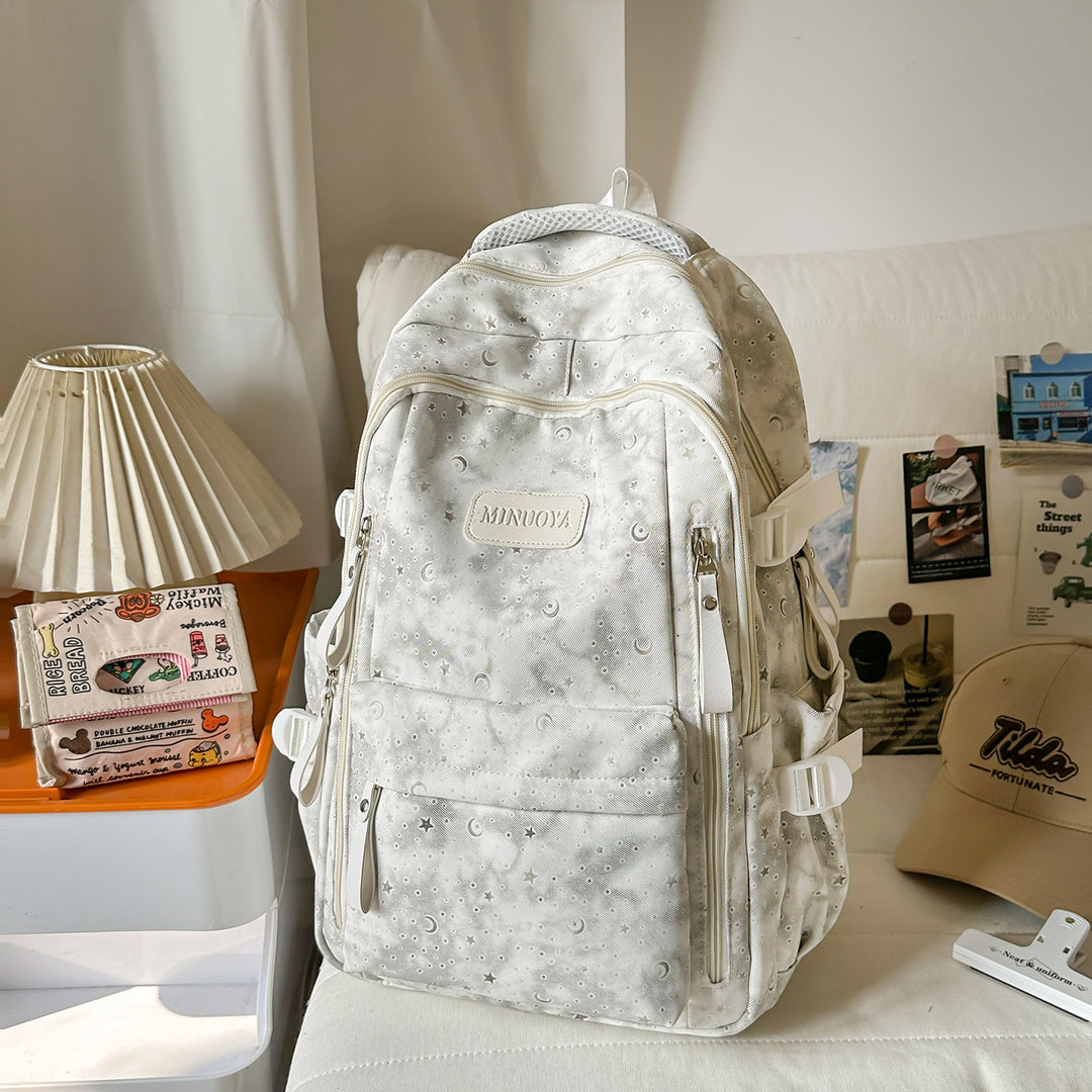 Trendige Sterne und Monde Muster Rucksack Karnz