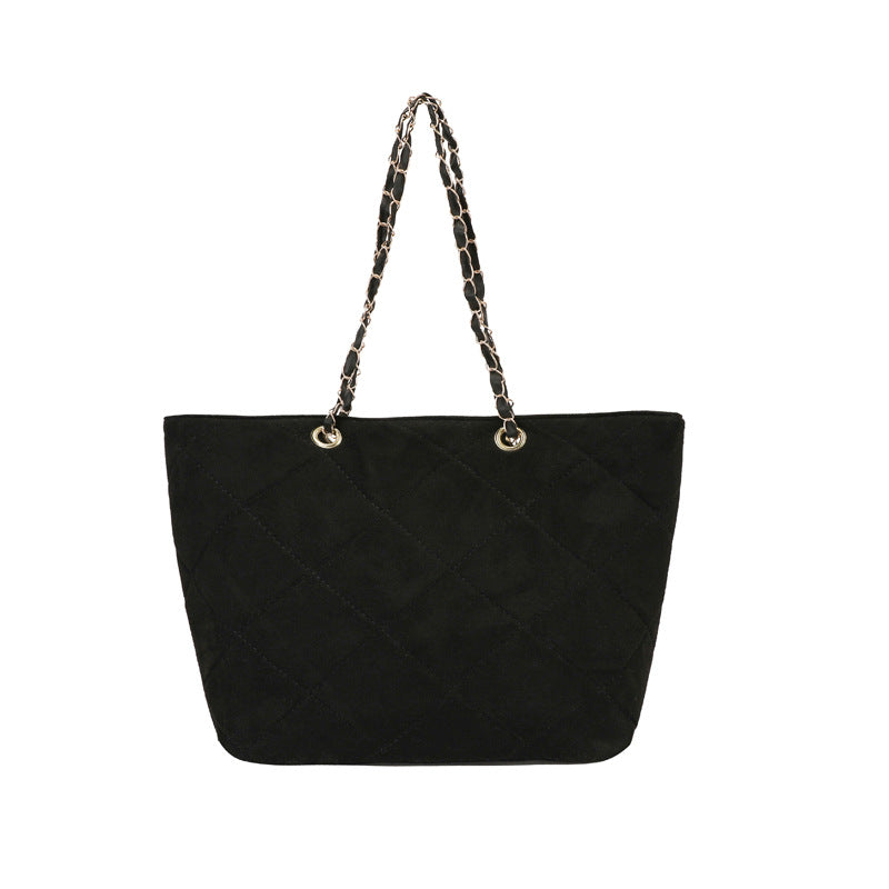 WoQuilted Suede Einkaufstasche Karnz