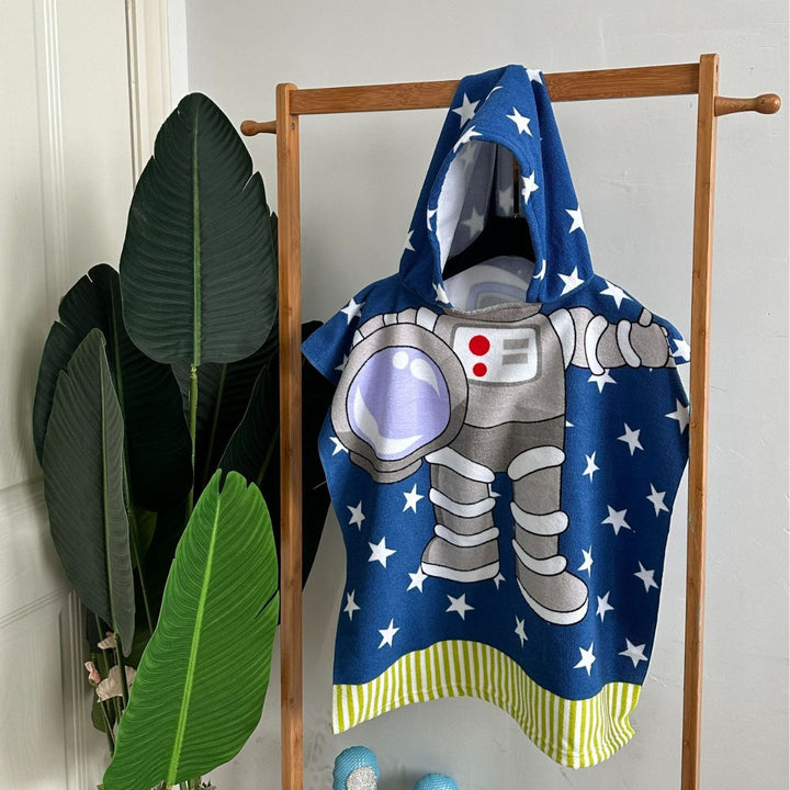 Kinder Haifisch-Design Kapuzenhandtuch Poncho Karnz