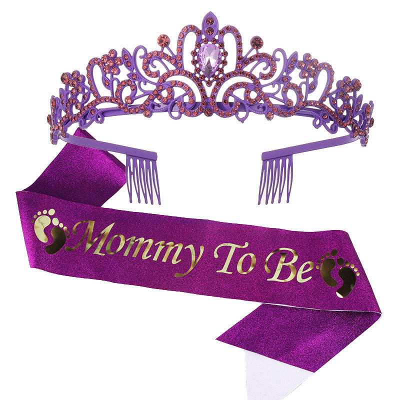 Damen Hochzeits-Tiara mit personalisiertem Band Karnz