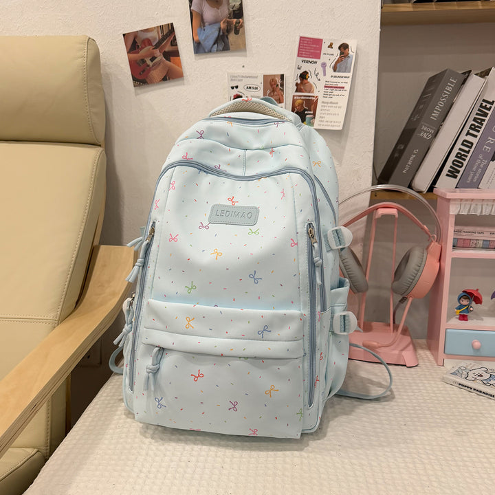Stylischer Schulrucksack mit lustigen gemusterten Akzenten Karnz