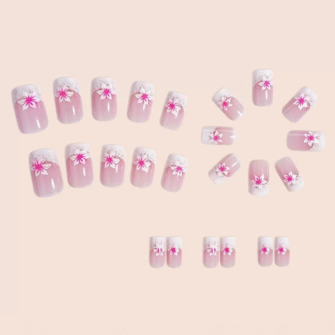 Floral Acryl-Nagelkunst-Verstärkungen Karnz