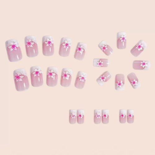 Floral Acryl-Nagelkunst-Verstärkungen Karnz