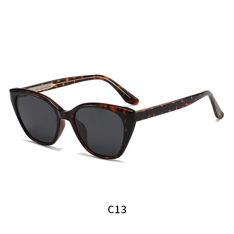 Damen moderne Cat-Eye Sonnenbrille mit UV-Schutz und schickem Rahmen Karnz