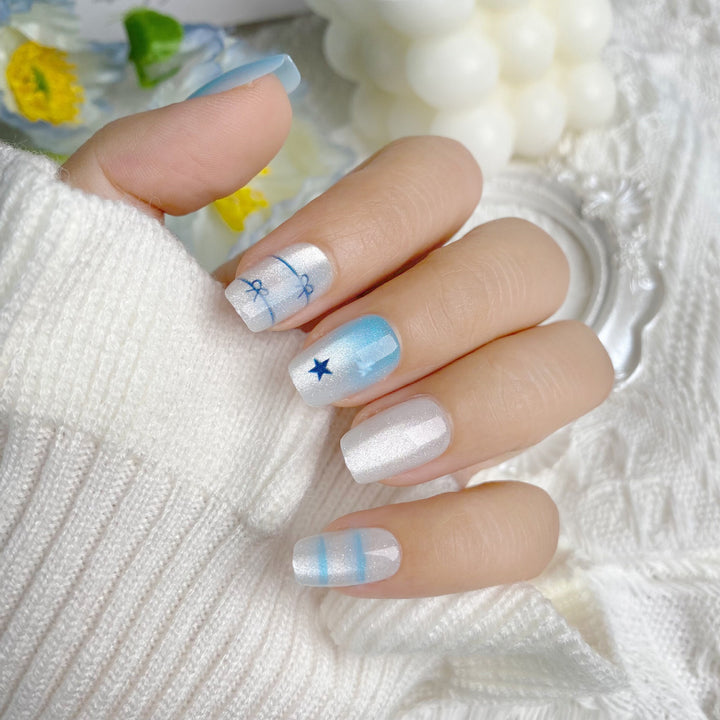 Elegante Stern-verzierte Nagelkunst Tipps
