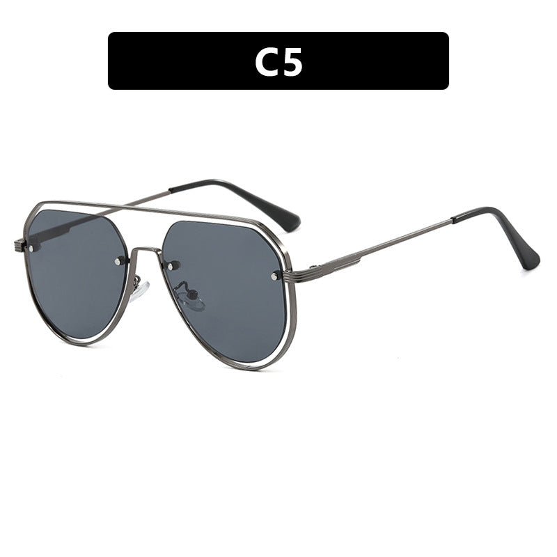 Damen stylische Piloten-Sonnenbrille mit innovativem Design und UV-Schutz Karnz