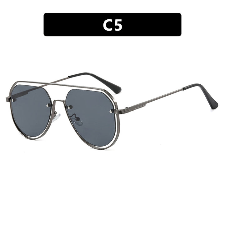 Damen stylische Piloten-Sonnenbrille mit innovativem Design und UV-Schutz Karnz