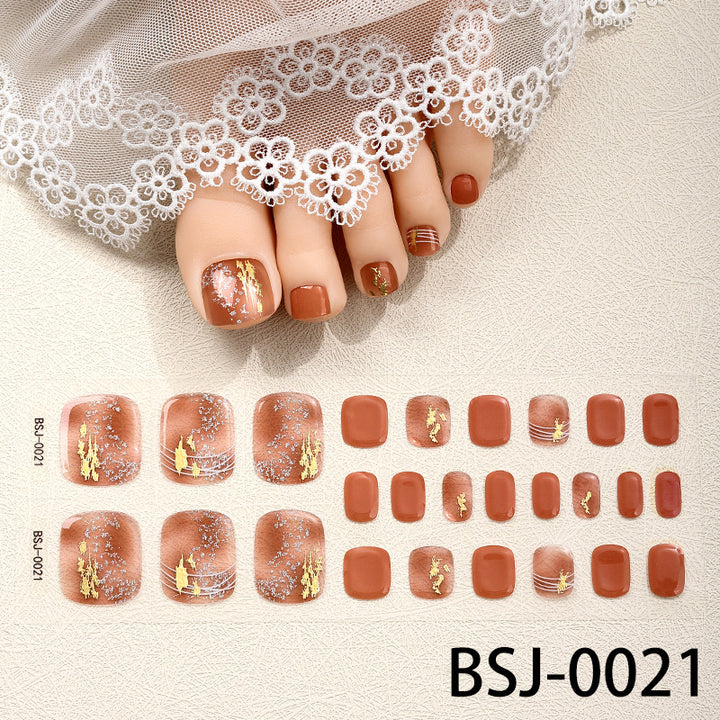Künstlerische florale Nagelkunst-Wickel