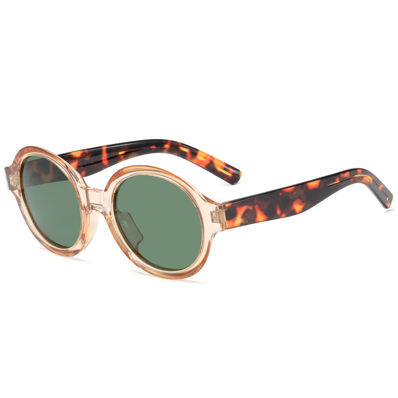 Damen modische Sonnenbrille im stilvollen runden Design Karnz
