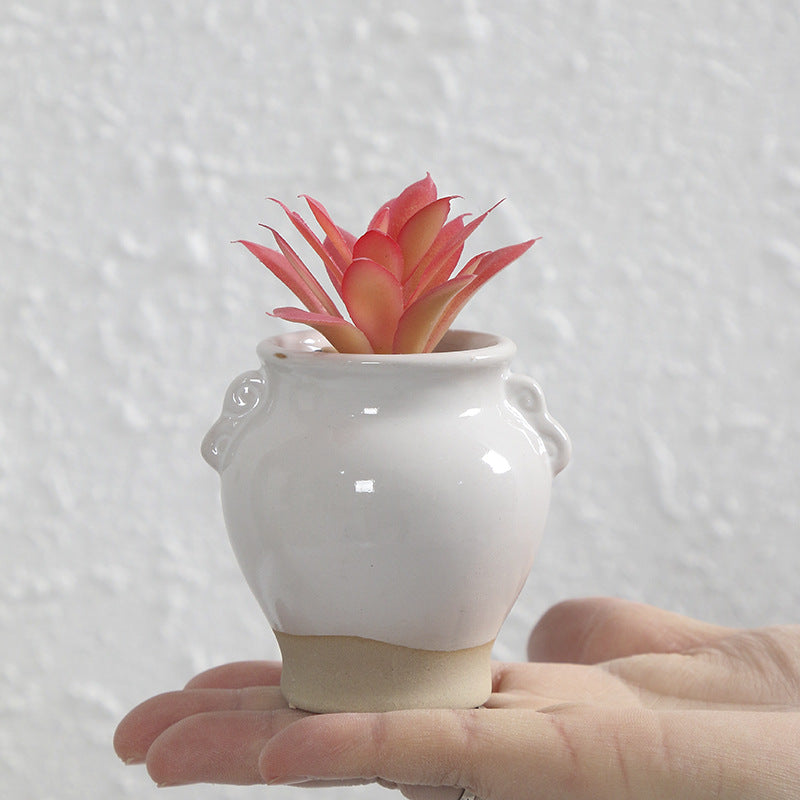 Miniatur Dekorativer Blumentopf Karnz