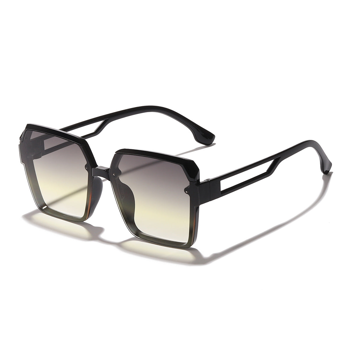 Damen oversized Sonnenbrille mit trendigem, transparentem Design Karnz