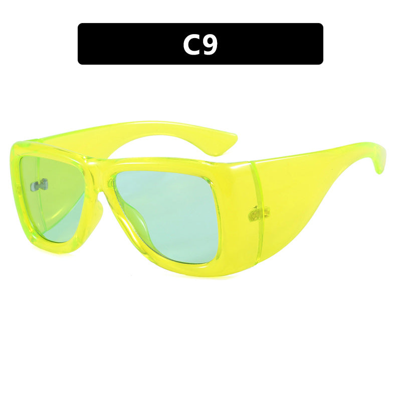 Damen trendige oversized Sonnenbrille mit markantem Schildpatt-Design Karnz