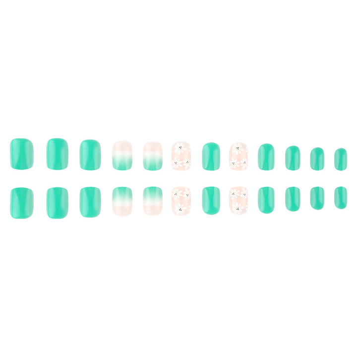 Florales elegantes Press-On-Nail-Art-Set Karnz