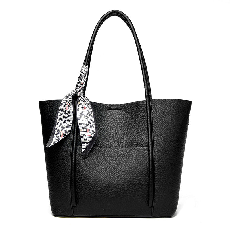 Texturierte Leder-Shopper-Tasche Karnz