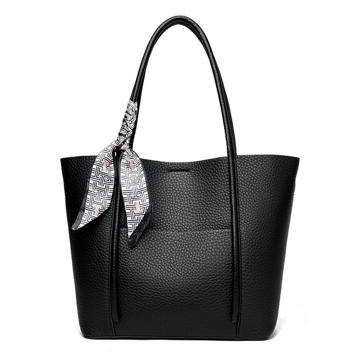 Texturierte Leder-Shopper-Tasche Karnz