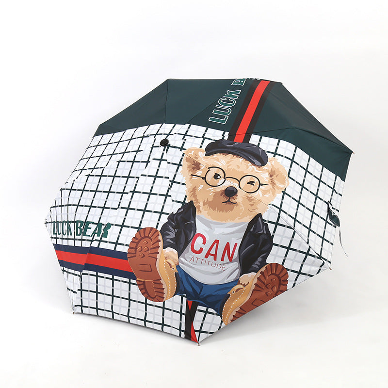 Damen Eleganter Regenschirm mit ausgefallenem Mustermix Karnz