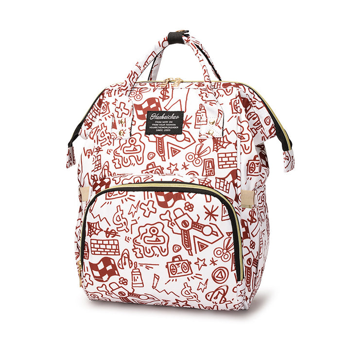 Künstlerisch gemusterter Rucksack