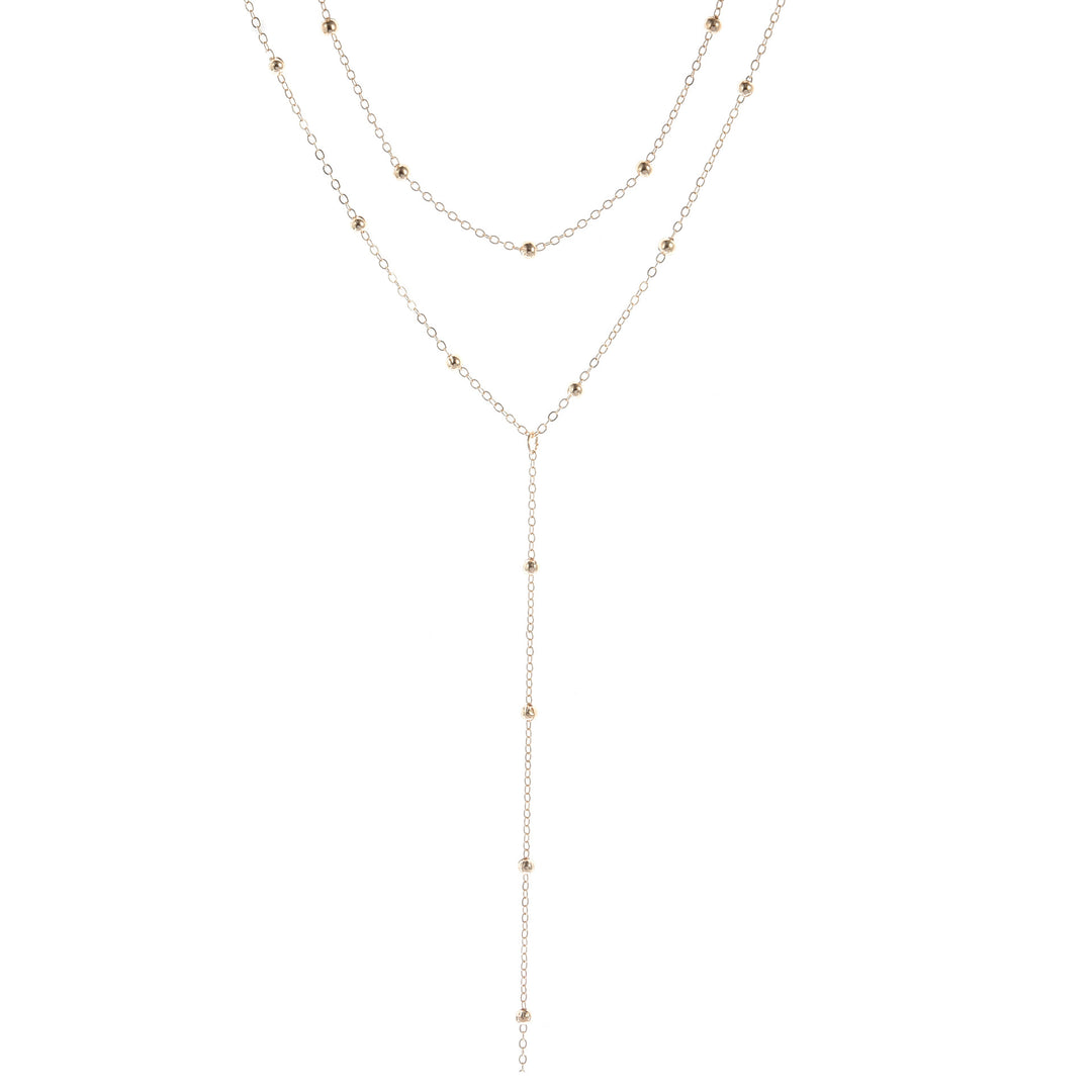 Multi-Schicht Lariat Halskette Karnz