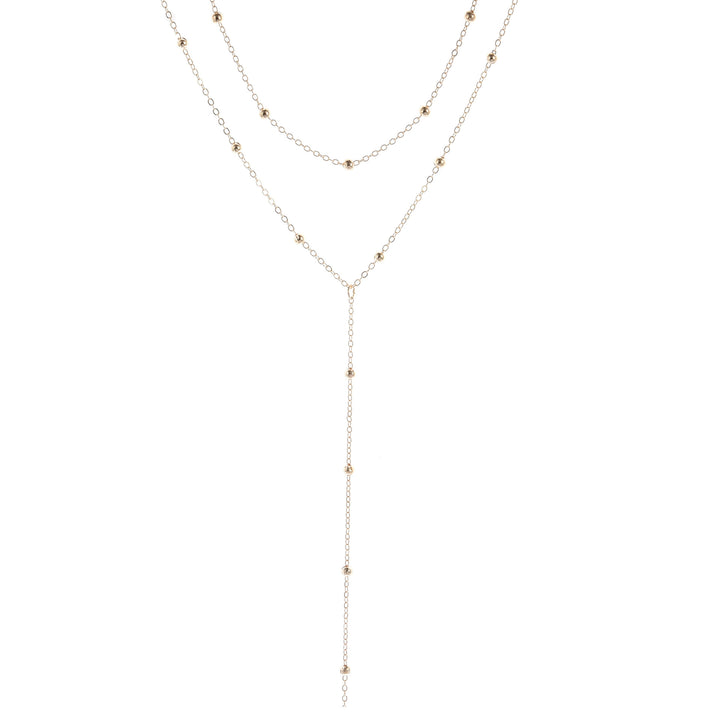 Multi-Schicht Lariat Halskette Karnz