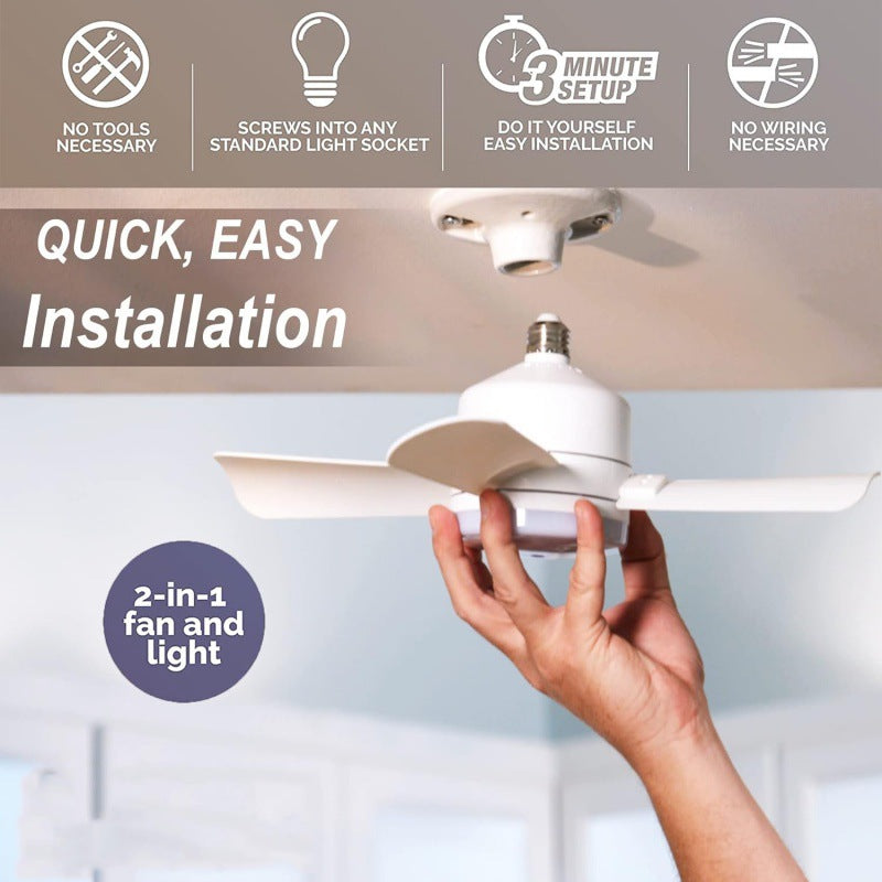 Einstellbare LED-Fanleuchte mit Fernbedienung. | Karnz