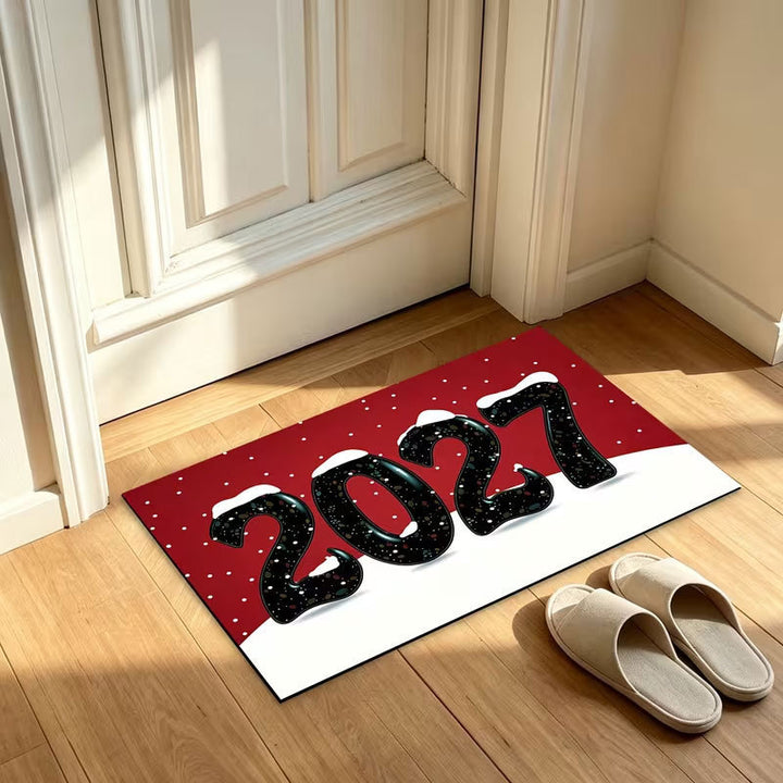 Neujahrsfeier Willkommenmatte Karnz