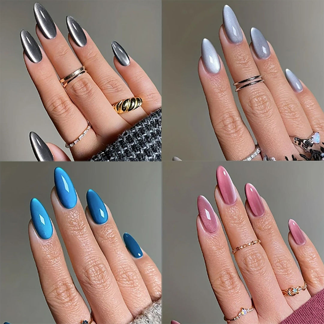 Glänzendes Press-On Nagelset