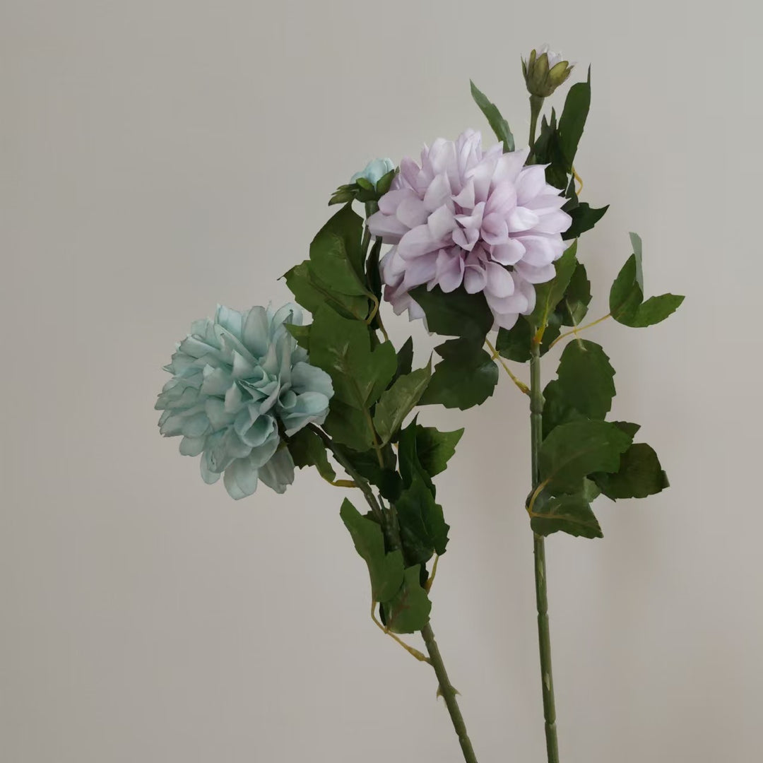 Realistische Dahlienblumenstängel