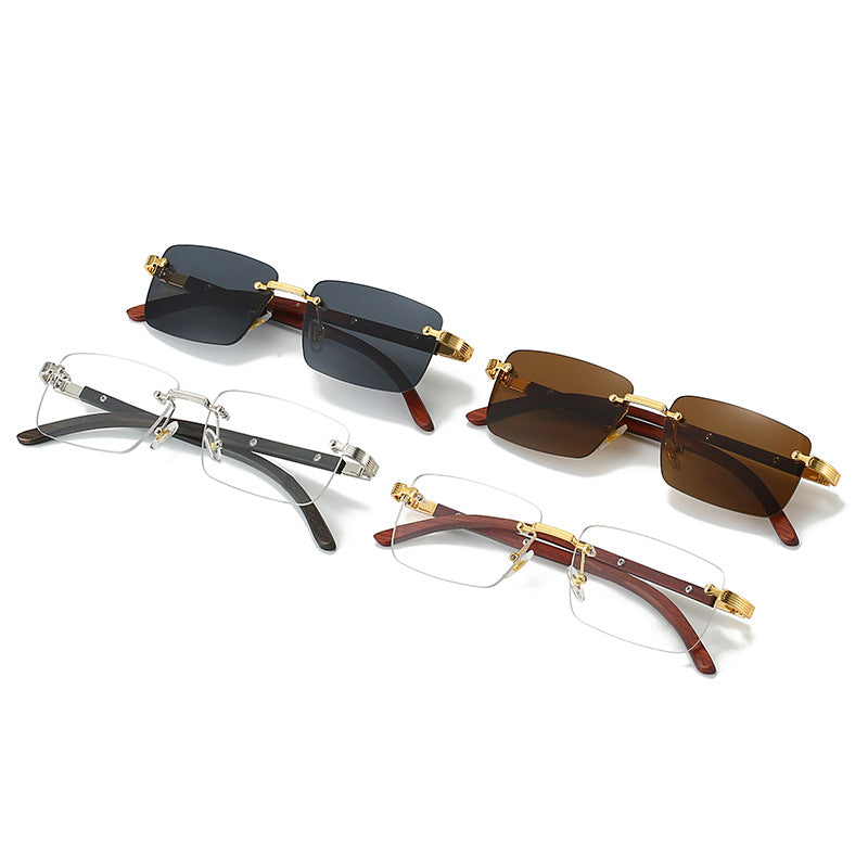 Damen Quadratische Sonnenbrille mit eleganten Metallakzenten Karnz