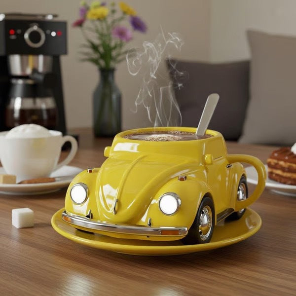 Spaßige Autoform Kaffeetasse Karnz
