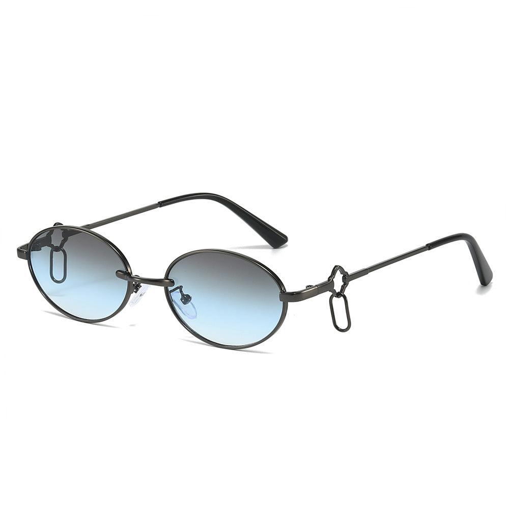 Vintage-inspirierte runde Rahmen-Sonnenbrille Karnz
